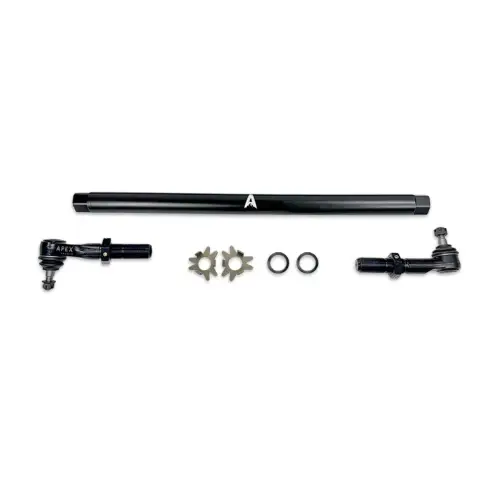 Apex Chassis - KIT382-STL | Apex Chassis Drag Link Kit For Dodge Ram 2500/3500 4WD | Matte Black Powder Coated Steel