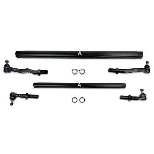 Apex Chassis - KIT380-BLK | Apex Chassis ProLock Steering Kit For Dodge Ram 2500 Pickup/3500 Pickup | Anodized Black Aluminum, T-Link Replacement Kit - NO Pitman Arm Included