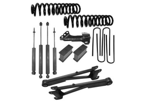 SuperLift - K1048 | Superlift 2 Inch Coil Spring Lift Kit with Radius Arms And Superlift Shocks (F250, F350 Super Duty 4WD)