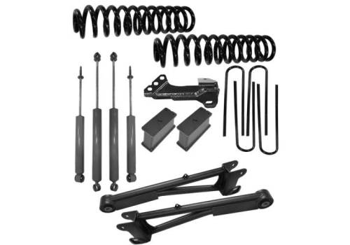 SuperLift - K1054 | Superlift 2 Inch Coil Spring Lift Kit with Radius Arms And Superlift Shocks (F250, F350 Super Duty 4WD)