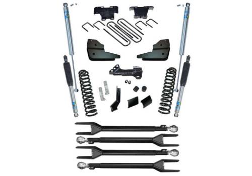 SuperLift - K1068B | Superlift 4 Inch 4-Link Lift Kit with Bilstein Shocks (2023-2025 F250, F350 Super Duty 4WD Diesel Engine)