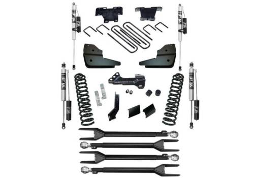 SuperLift - K1068FX | Superlift 4 Inch 4-Link Lift Kit with Fox 2.0 Reservoir Shocks (2023-2025 F250, F350 Super Duty 4WD Diesel Engine)