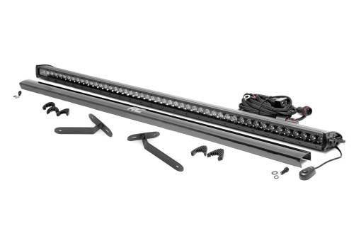 Rough Country - 97096 | Rough Country 50 Inch LED Light Kit Deck Roof For Can-Am Defender MAX HD10, MAX HD9 & MAX HD8 | Black Series