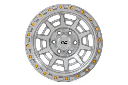 Rough Country - 85170913C | Rough Country 85 Series Wheel | Simulated Beadlock / Full Machine / 17x9 / 5x4.5 / -12mm