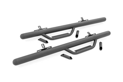 Rough Country - RCF21582DB | Rough Country Wheel To Wheel Nerf Steps For Ford Bronco 4WD | 2 Door
