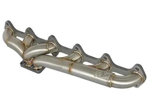 Afe - Advance Flow Engineering - 48-32018 | AFE Power Twisted Steel 304 Stainless Steel Header with T4 flange (2003-2007 2500, 3500 L6-59.L td)