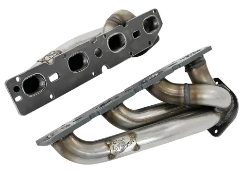 Afe - Advance Flow Engineering - 48-32021 | AFE Power Twisted Steel 304 Stainless Steel Short Tube Header (2009-2023 Challenger, Charger V8-5.7L)