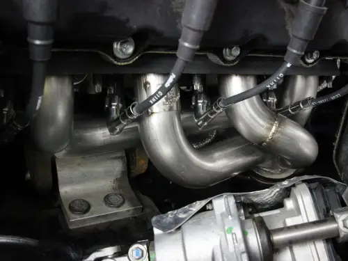 Afe - Advance Flow Engineering - 48-33029 | AFE Power Twisted Steel 304 Stainless Steel Short Tube Header (2020-2022 F250, F350 V8-7.3L)
