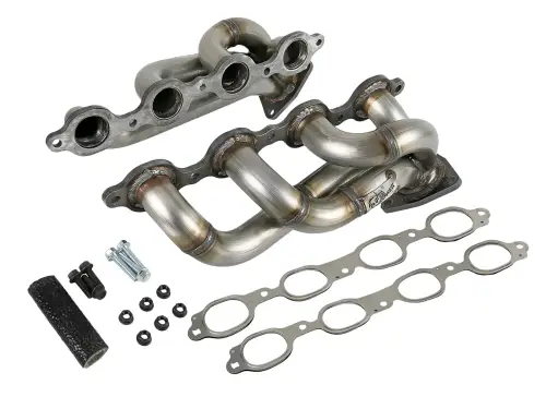 Afe - Advance Flow Engineering - 48-34134 | AFE Power Twisted Steel 304 Stainless Steel Headers For GM Silverado/Sierra 1500 V8-5.3L/6.2L