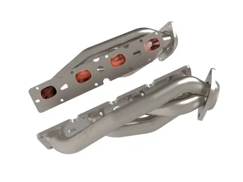 Afe - Advance Flow Engineering - 48-38029-T | aFe Power Twisted Steel 304 Stainless Steel Short Tube Header For Jeep Grand Cherokee (WK2) / Dodge Durango V8-5.7L HEMI | Titanium Ceramic Coating
