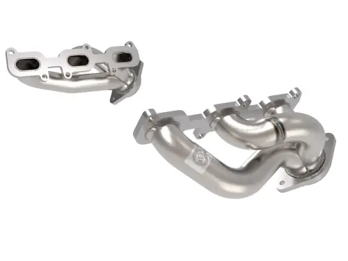 Afe - Advance Flow Engineering - 48-43031 | AFE Power Twisted Steel 409 Stainless Steel Short Tube Header (2011-2017 Mustang V6-3.7L)