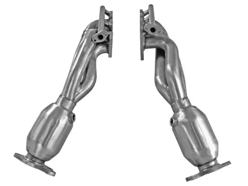 Afe - Advance Flow Engineering - 48-46003-1HC | AFE Power Twisted Steel Header 409 Stainless Steel w/ Cat (2012-2015 Tacoma V6-4.0L)