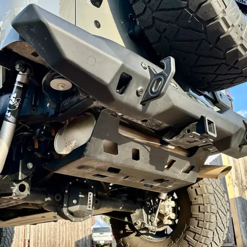 RIVAL 4X4 - 2333.2753.1.6 | RIVAL Aluminum Muffler Skid Plate (2018-2025 Wrangler JL including 4xe and 392)