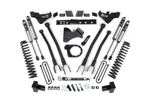 BDS Suspension - BDS2254FS | BDS Suspension 7 Inch Lift Kit With 4 Link For Ford F-350 Super Duty DRW 4WD Diesel | Fox 2.0 Performance Series Shocks
