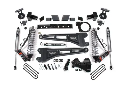 BDS Suspension - BDS2258PPS | BDS Suspension 7 Inch Lift Kit With Radius Arm For Ford F-250 / F-350 Super Duty 4WD Diesel | Rear Lift Block Kit, Fox 2.5 Performance Series HTO Shocks