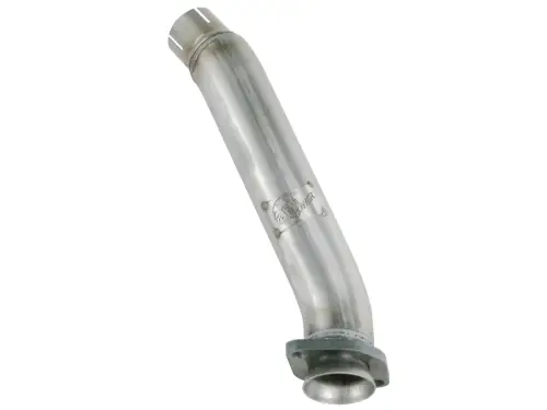 Afe - Advance Flow Engineering - 48-06209 | AFE Power Twisted Steel Loop Delete Down-Pipe 2-1/2" Aluminized Steel Exhaust System (2012-2018 Wrangler JK V6-3.6L)