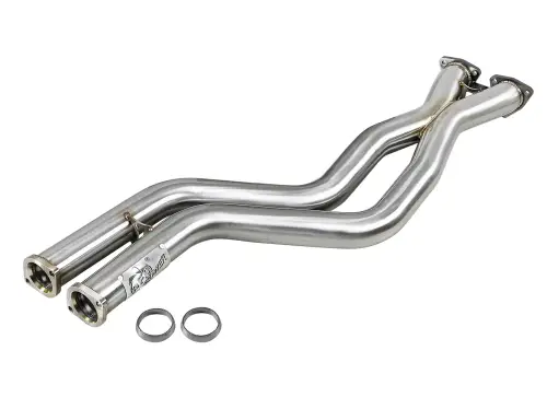 Afe - Advance Flow Engineering - 48-36324 | AFE Power Twisted Steel 2-1/2 IN 304 Stainless Steel X-Pipe (2001-2006 M3 (E46) L6-3.2L S54)