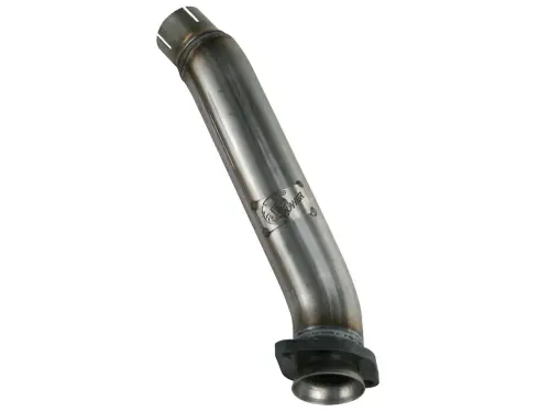 Afe - Advance Flow Engineering - 48-46209 | AFE Power Twisted Steel Loop Delete Down-Pipe 2-1/2" Stainless Steel Exhaust System (2012-2018 Wrangler JK V6-3.6L)