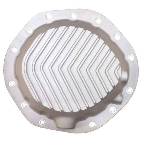 PML Covers - 9504-2-AC | PML Cover GM 9.5 14 Bolt, Patterned Fins Differential Cover For Chevrolet Silverado 1500 & 1500HD / GMC Sierra 1500 & 1500HD | Natural As-Cast Finish, Stock Bolt Size 8mm-1.25x16 (-2)
