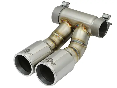 Afe - Advance Flow Engineering - 49C36413-P | aFe Power MACH Force-Xp 3-1/2" 304 Stainless Steel Exhaust Tip (2013-2016 Boxster S, Cayman S H6-3.4L)