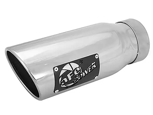 Afe - Advance Flow Engineering - 49T35452-P12 | aFe Power MACH Force-Xp 409 Stainless Steel Clamp-on Exhaust Tip Polished Left