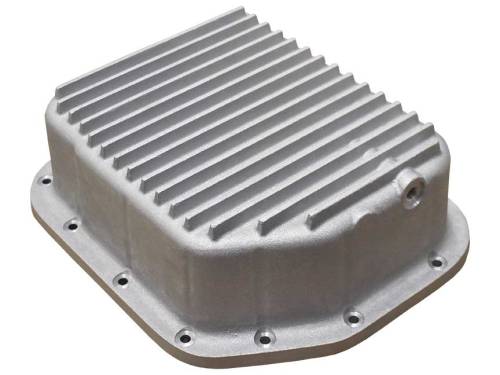 PML Covers - 9862-AC | PML Cover Chrysler Dodge A500, 40RH, 42RH, 42RE, 44RE Deep Transmission Pan For Dodge Ram 1500, Dakota & Durango / Jeep Grand Cherokee & Wrangler | Natural As-Cast Finish