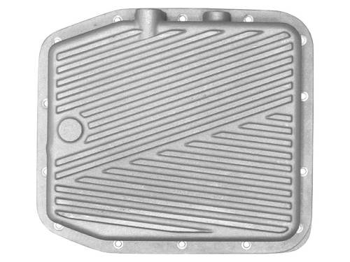 PML Covers - 9685-1-AC | PML Cover Ford AOD Deep Transmission Pan For Ford Trucks & Bronco / Lincoln Town Cars | Natural As-Cast Finish