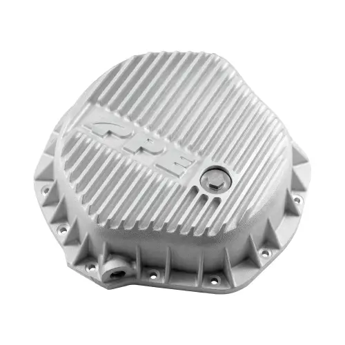 Pacific Performance Engineering - 138051000 | PPE Performance Heavy-Duty Cast Aluminum Rear Differential Cover Raw Finish (2001-2019 Silverado, Sierra 2500 HD, 3500 HD, 2001-2018 Ram 2500, 3500 | AAM 11.5" 14 Bolt)