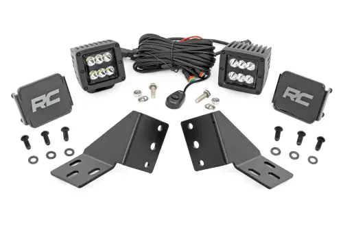 Rough Country - 96124 | Rough Country LED Light Kit Rear Mount For CFMOTO UFORCE 1000 U10 Pro | Black Series