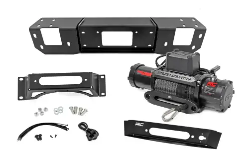 Rough Country - 51163 | Rough Country Hidden Winch Mount For Ford F-150 2WD/4WD V8 | With Pro12000S Winch