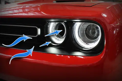 Afe - Advance Flow Engineering - 54-72203-SF | aFe Power Dynamic Air Scoop (D.A.S.) (2015-2023 Challenger V6-3.6L, V8-5.7L, V8-6.4L, V8-6.2L (sc) Hemi)