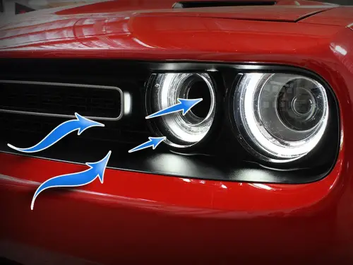 Afe - Advance Flow Engineering - 54-72203-SG | aFe Power Dynamic Air Scoop (D.A.S.) (2015-2023 Challenger V6-3.6L, V8-5.7L, V8-6.4L, V8-6.2L (sc) Hemi)