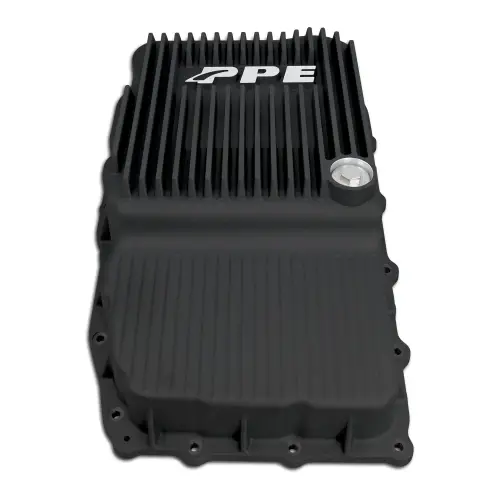 Pacific Performance Engineering - 128051320 | PPE Performance Heavy-Duty Cast Aluminum Transmission Pan Black Finish (2019-2025 GM 5.3, 6.2L 10L80)