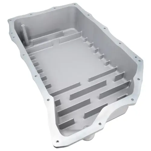 Pacific Performance Engineering - 128051400 | PPE Performance Heavy-Duty Cast Aluminum Transmission Pan Raw Finish (2020-2025 GM 6.6L Duramax 10L1000)