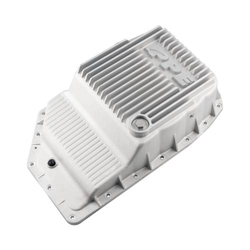 Pacific Performance Engineering - 128051900 | PPE Performance Heavy-Duty Cast Aluminum Transmission Pan For GM 6L90 | Raw Finish