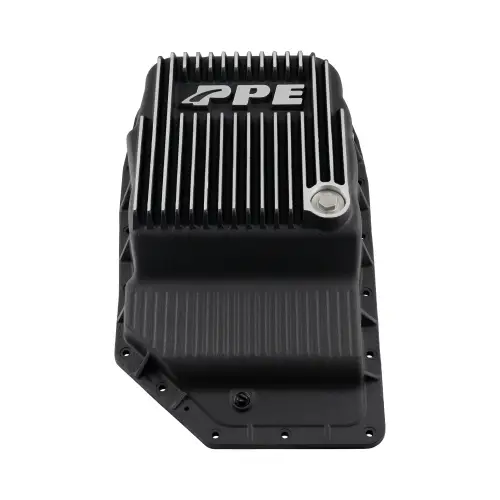 Pacific Performance Engineering - 128051910 | PPE Performance Heavy-Duty Cast Aluminum Transmission Pan For GM 6L90 | Brushed Finish