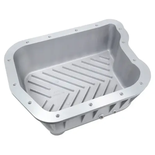 Pacific Performance Engineering - 228051020 | PPE Performance Heavy-Duty Cast Aluminum Transmission Pan Black Finish (1990-2009 Dodge 5.9L Cummins 46RH 46RE 47RE 47RH 48RE)