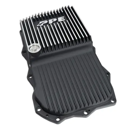 Pacific Performance Engineering - 228053010 | PPE Performance Heavy-Duty Cast Aluminum Transmission Pan – Deep Brushed Finish (2013-2025 Dodge, Ram, Jeep, BMW ZF 8-Speed)