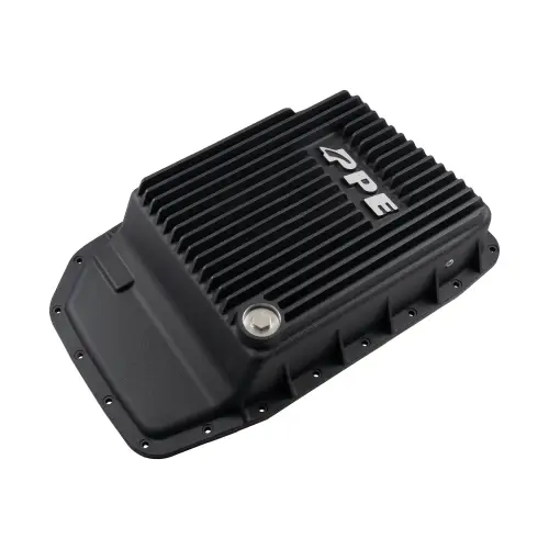 Pacific Performance Engineering - 328051220 | PPE Performance Heavy-Duty Cast Aluminum Transmission Pan Black Finish (2007-2022 Ford 6R80, 6R100)