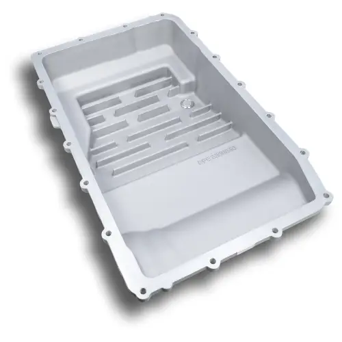 Pacific Performance Engineering - 328053600 | PPE Performance Heavy-Duty Cast Aluminum Transmission Pan - Deep Raw Finish (2017-2025 Ford 10R60, 10R80, 10R100)