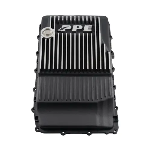 Pacific Performance Engineering - 328053610 | PPE Performance Heavy-Duty Cast Aluminum Transmission Pan - Deep Brushed Finish (2017-2025 Ford 10R60, 10R80, 10R100)