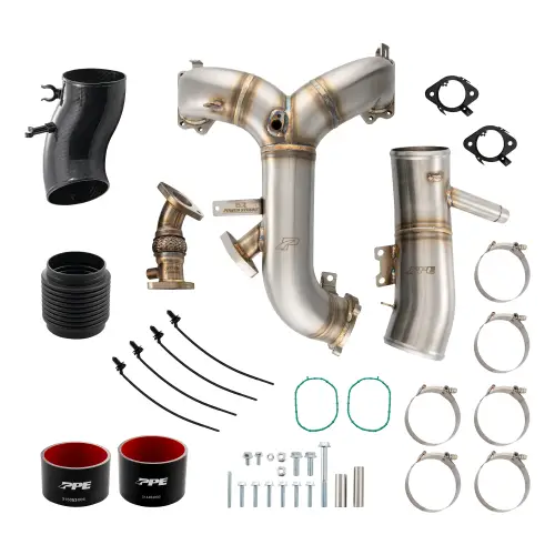 Pacific Performance Engineering - 315053010 | PPE Performance Zilla Intake Manifold And Turbo Inlet Kit For Ford 6.7L Power Stroke | Brushed Finish
