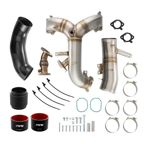 Pacific Performance Engineering - 315053510 | PPE Performance Zilla Intake Manifold and Turbo Inlet Kit For Ford 6.7L Power Stroke | Brushed Finish
