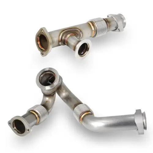 Pacific Performance Engineering - 316119503 | PPE Performance OEM Performance Up-Pipes use with round EGR cooler (2003.5-2004 F250, F350 Super Duty  6.0L)