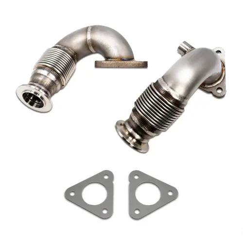 Pacific Performance Engineering - 316119515 | PPE Performance High-Flow Up-Pipes (2015-2019 F250, F350 Super Duty,  2017-2019 F450, F550 Chassis Cab 6.7L)