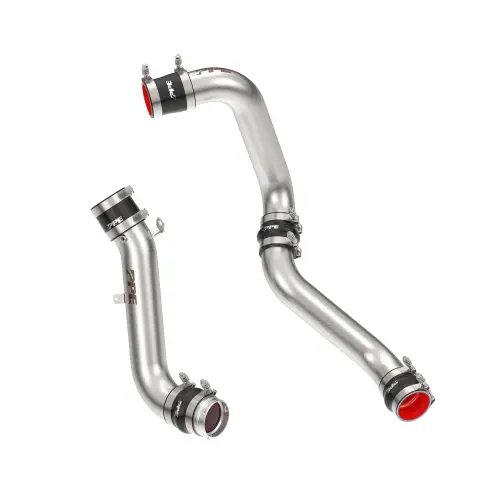 Pacific Performance Engineering - 115026010 | PPE Performance Hot and Cold Side Intercooler Charge Pipe Kit Brushed Finish (2017–2019 Silverado, Sierra 2500 HD, 3500 HD 6.6L td)