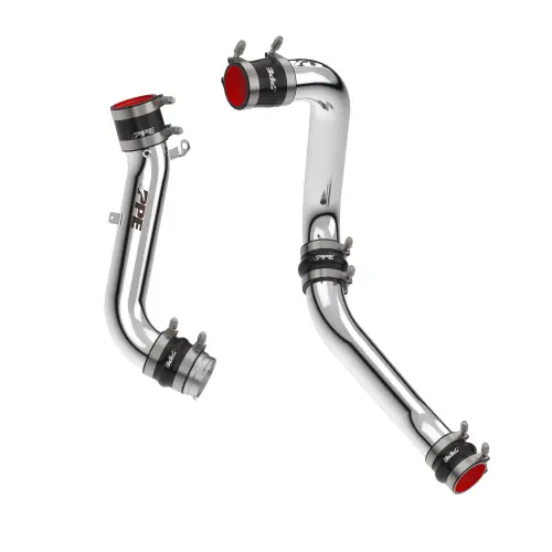 Pacific Performance Engineering - 115026030 | PPE Performance Hot and Cold Side Intercooler Charge Pipe Kit Polished Finish (2017–2019 Silverado, Sierra 2500 HD, 3500 HD 6.6L td)