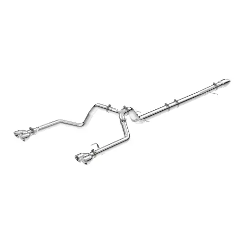 Pacific Performance Engineering - 117063030 | PPE Performance 304 Stainless Steel DPF-Back Performance Exhaust Kit - Dual Exit Polished Tubes, Polished Tip (2020–2022 Silverado, Sierra 1500 I6-3.0L td)