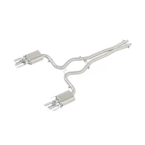 Pacific Performance Engineering - 317660030 | PPE Performance Cat-Back Active Exhaust Raw Finish (2018-2023 Ford Mustang GT)