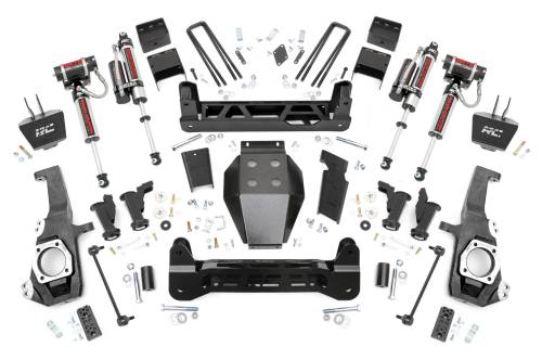 Rough Country - 111055 | Rough Country 5 Inch Lift Kit Chevrolet Silverado / GMC Sierra 2500 HD & 3500 HD 4WD | With Factory Rear Overload Springs, Vertex Reservoir Shocks